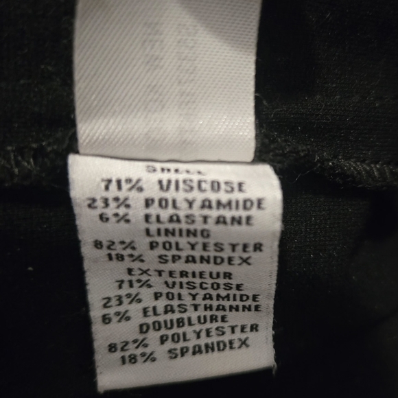 Diane Von Furstenberg Black Ponte Pencil Skirt with Pockets Misses size 10 - Picture 7 of 9